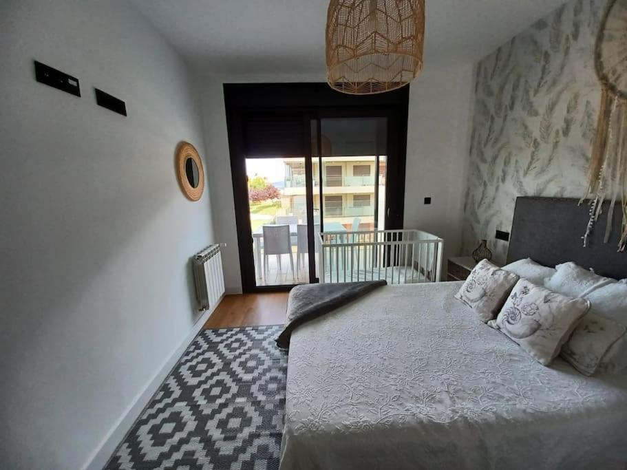 Precioso Apartamento Con Terraza Y Piscina En Portonovo-Sanxenxo Exterior foto