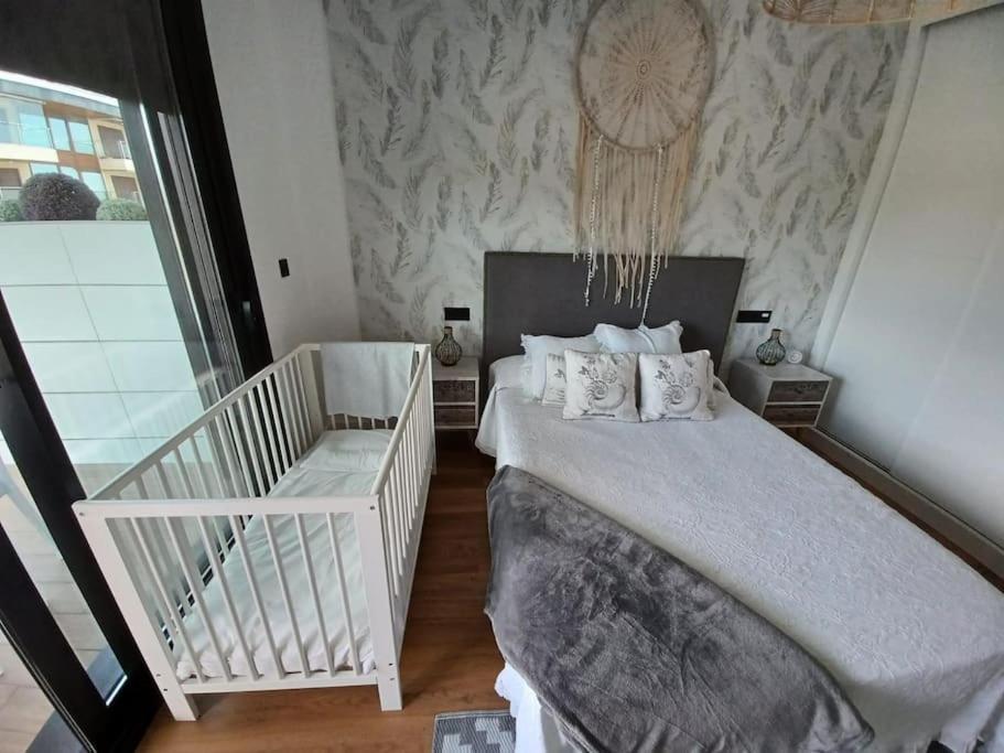Precioso Apartamento Con Terraza Y Piscina En Portonovo-Sanxenxo Exterior foto