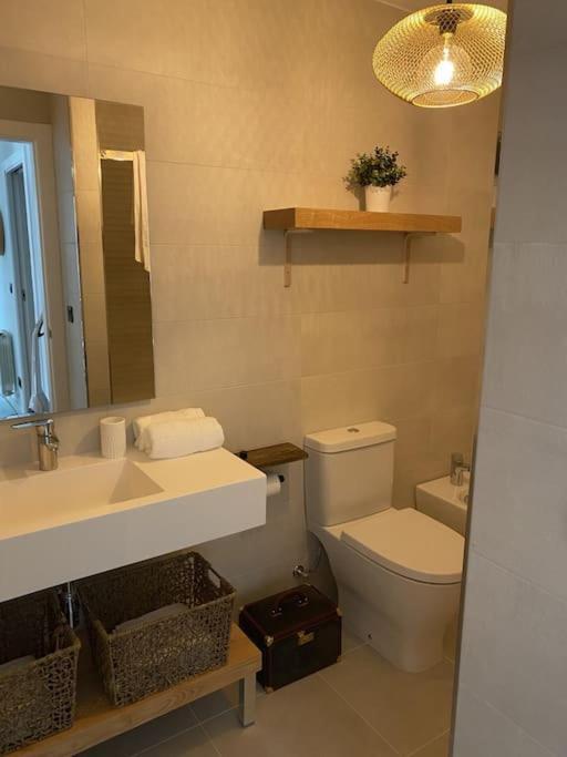 Precioso Apartamento Con Terraza Y Piscina En Portonovo-Sanxenxo Exterior foto